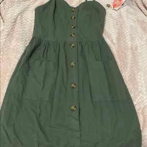 Olive green dress